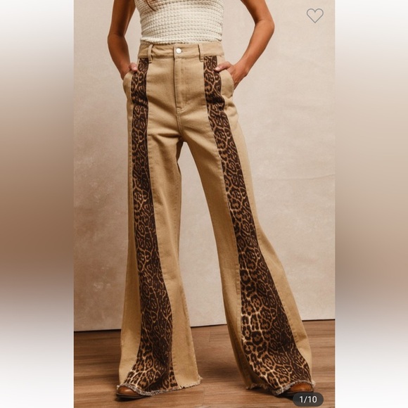 BiBi Denim - Bibi Leopard and Tan Jeans